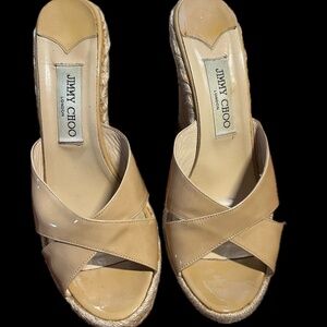 Tan Jimmy Choo wedges
